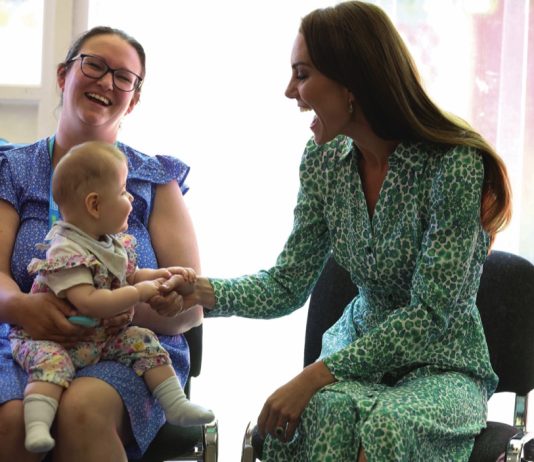 The Princess of Wales to Visit Sebby’s Corner The Princess of Wales during a visit to Riversley Park Children's Centre in Nuneaton, Warwickshire, to meet with health visitors taking part in a new field study, funded by The Royal Foundation Centre for Early Childhood, which aims to support the profession to promote infant wellbeing and social and emotional development, June 15, 2023.