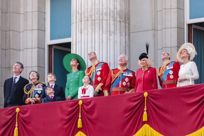 Trooping the Colour, The Kingss Birthday Parade, London, 17th June 2023.