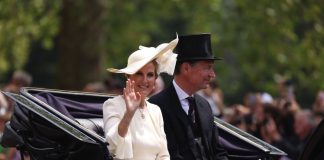 THE DUCHESS OF EDINBURGH VISITS BRUSSELS Her Royal Highness The Duchess of Edinburgh attends Trooping the Colour, June, 2023.