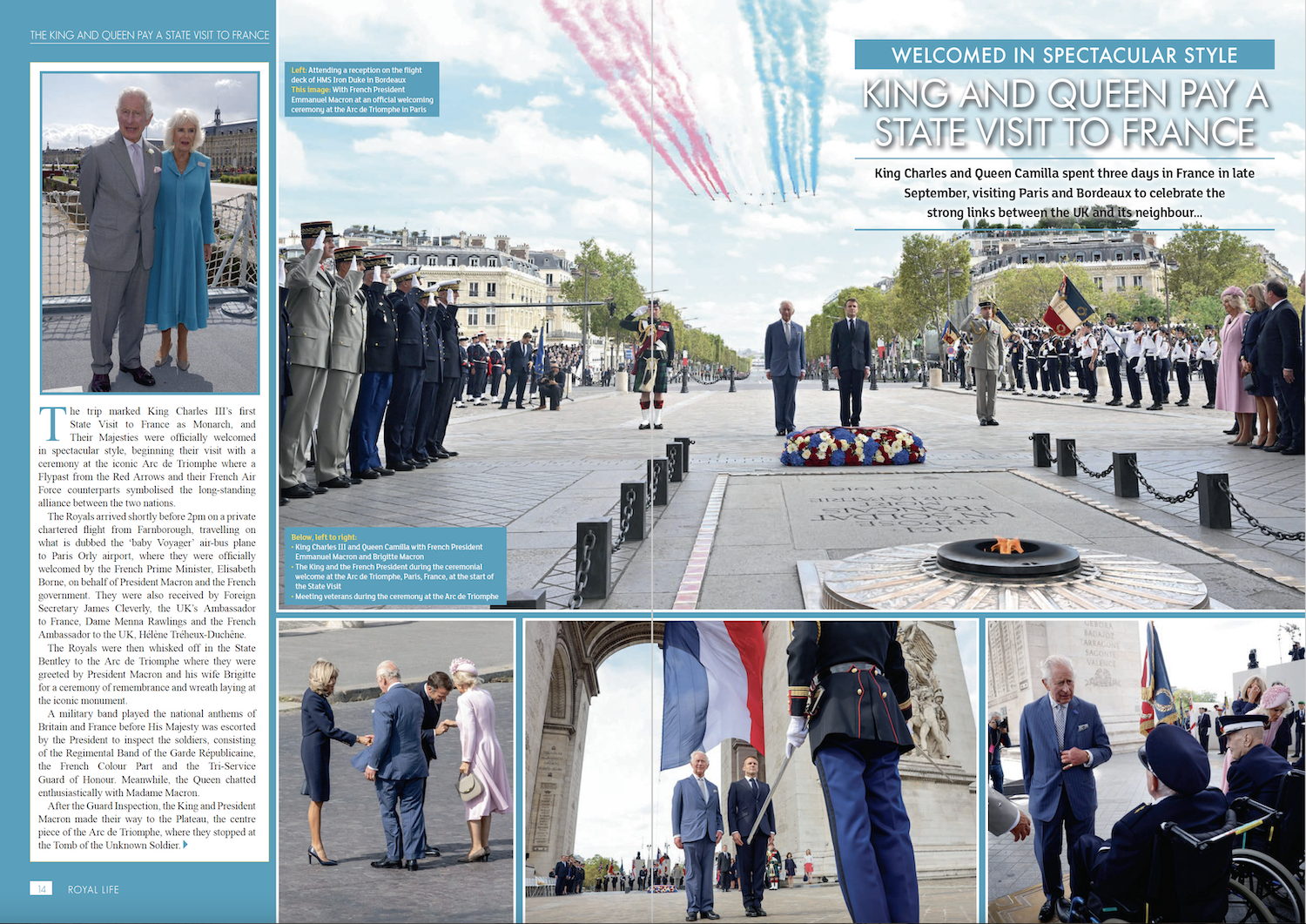 The King and Queen Pay a State Visit to France - Royal Life Magazine - Issue 66