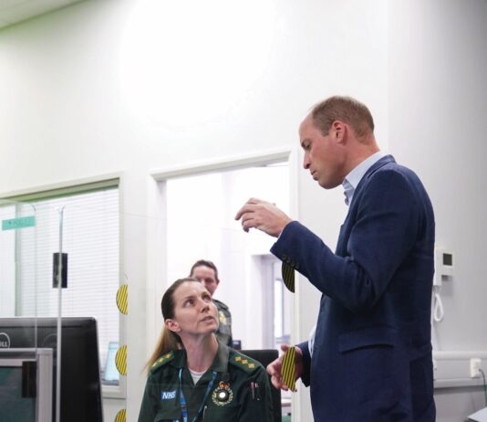 The Prince of Wales to Visit Mental Health Innovations The Prince of Wales talking to staff during a visit to the Milton Keynes Blue Light Hub in Buckinghamshire, to highlight the importance of supporting the mental health of emergency responders during the week of World Mental Health Day. October 11, 2023.