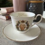 Royal Britain Queen Elizabeth II Commemorative Teacup & Saucer