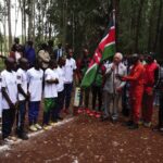 King Charles III flags off school children taking part in a 15km Run for Nature event during a visit to Karura urban forest in Nairobi to highlight the crucial role of green spaces and forests in sustainable cities, on day two of the state visit to Kenya.
