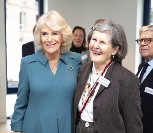 The Queen to Host Reception to Mark the Results of The Queen’s Reading Room Study Queen Camilla with Viscountess Marcia Blakenham during her visit to London's Royal Free Hospital to officially open Maggie's Royal Free, a new cancer support centre at the hospital. January 31, 2024.