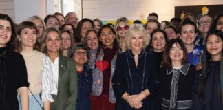 Her Majesty to Recognise Those Who Support Survivors of Sexual Assault Queen Camilla during a visit to visit Kindred Studios' pop-up hub in Shepherds Bush, west London, an art studios and creative space encouraging arts, crafts and community cohesion. February 14, 2024.