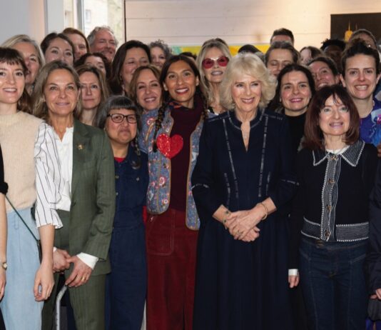 Her Majesty to Recognise Those Who Support Survivors of Sexual Assault Queen Camilla during a visit to visit Kindred Studios' pop-up hub in Shepherds Bush, west London, an art studios and creative space encouraging arts, crafts and community cohesion. February 14, 2024.