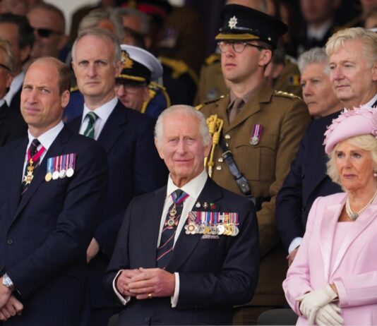 The King and Queen to Undertake Royal Visit to Canada Prince William, King Charles III and Queen Camilla attend a D-Day national commemoration event in Portsmouth, England, June 5, 2024.