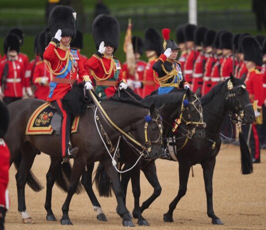 The Princess Royal in Turkey The Prince of Wales, Duke of Edinburgh and the Princess Royal arrive for the Trooping the Colour ceremony at Horse Guards Parade, central London, to celebrate King Charles III's official birthday. June 15, 2024.