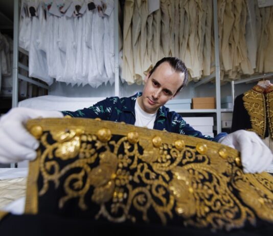 Codes of Royal Fashion Explored in New Exhibition at Kensington Palace Early 20th-century Japanese Court Suit coatee in the Royal Ceremonial Dress Collection store