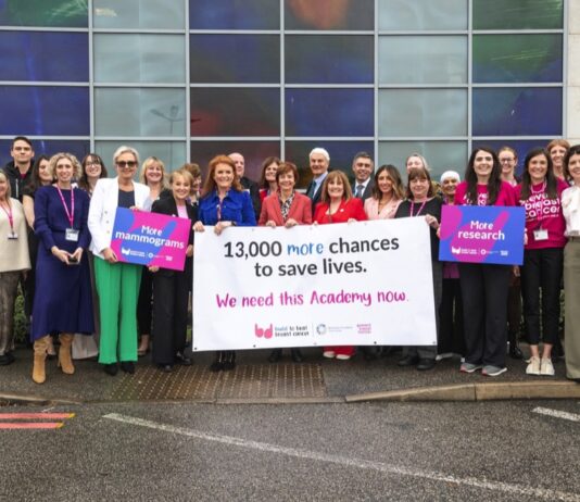 Duchess of York Joins Prevent Breast Cancer as Patron Sarah, Duchess of York, launched a fundraising appeal for the National Breast Imaging Academy. Image credit: Prevent Breast Cancer
