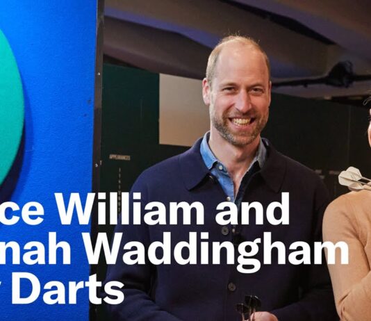 Prince William & Hannah Waddingham Play Darts | The Earthshot Report